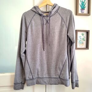 CONVERSE ALL*STAR Gray Hoodie Sweatshirt, Size Small Cotton Poly blend